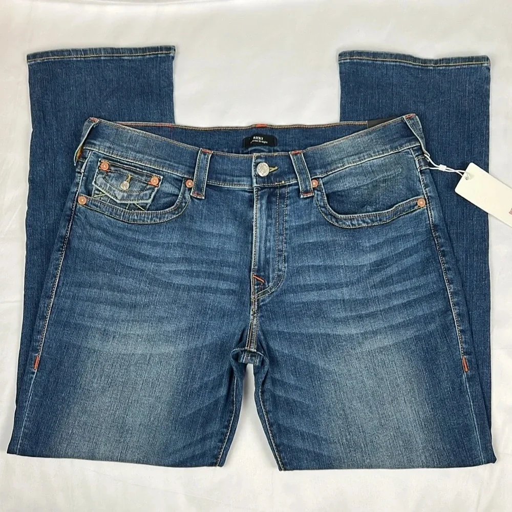 True Religion NWT Men W36‎ L32 Ricky Relaxed Straight Flap Back Pockets Jean